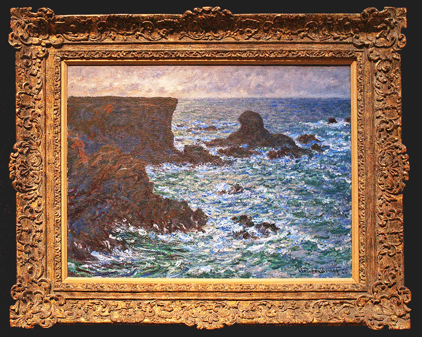 Les Rochers de Port-Coton , le Lion – Claude Monet 1886  --  Fitzwilliam Museum, Cambridge