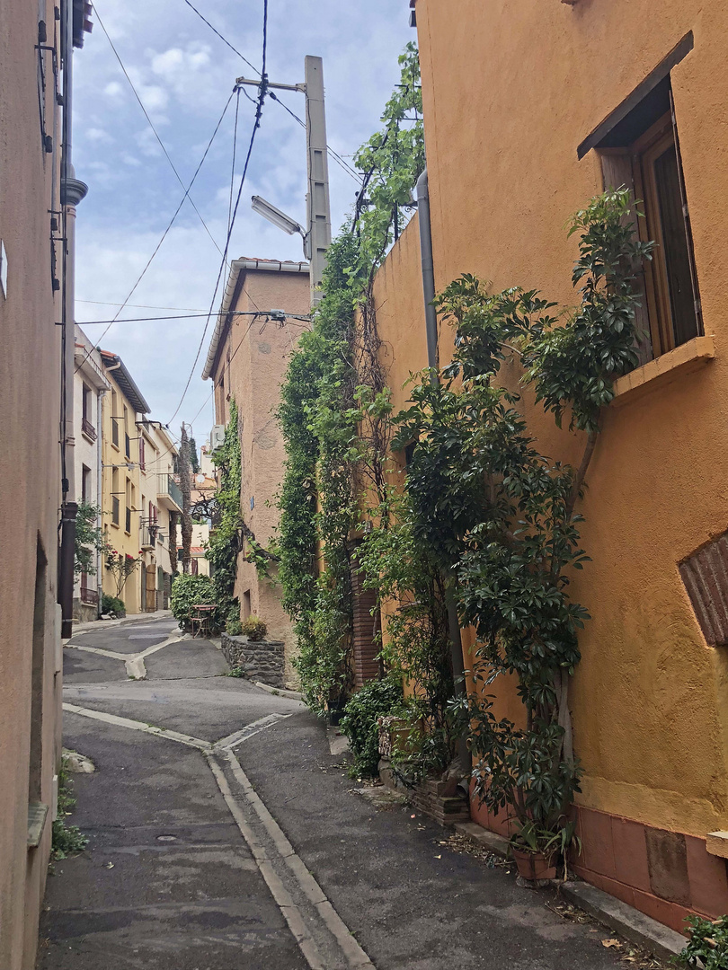 les rues piétonnières de banyuls/mer !