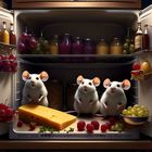 les souris dans le frigo