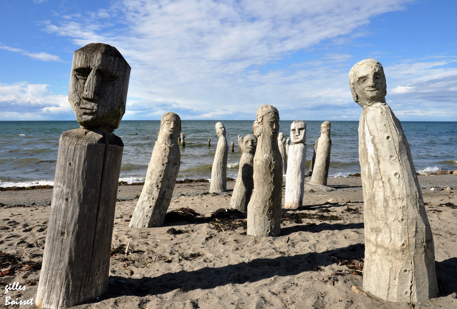 les statues de Sainte Flavie photo et image québec, canada, statues