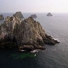 Les Tas de Pois vus de la terre. Presqu'île de Crozon