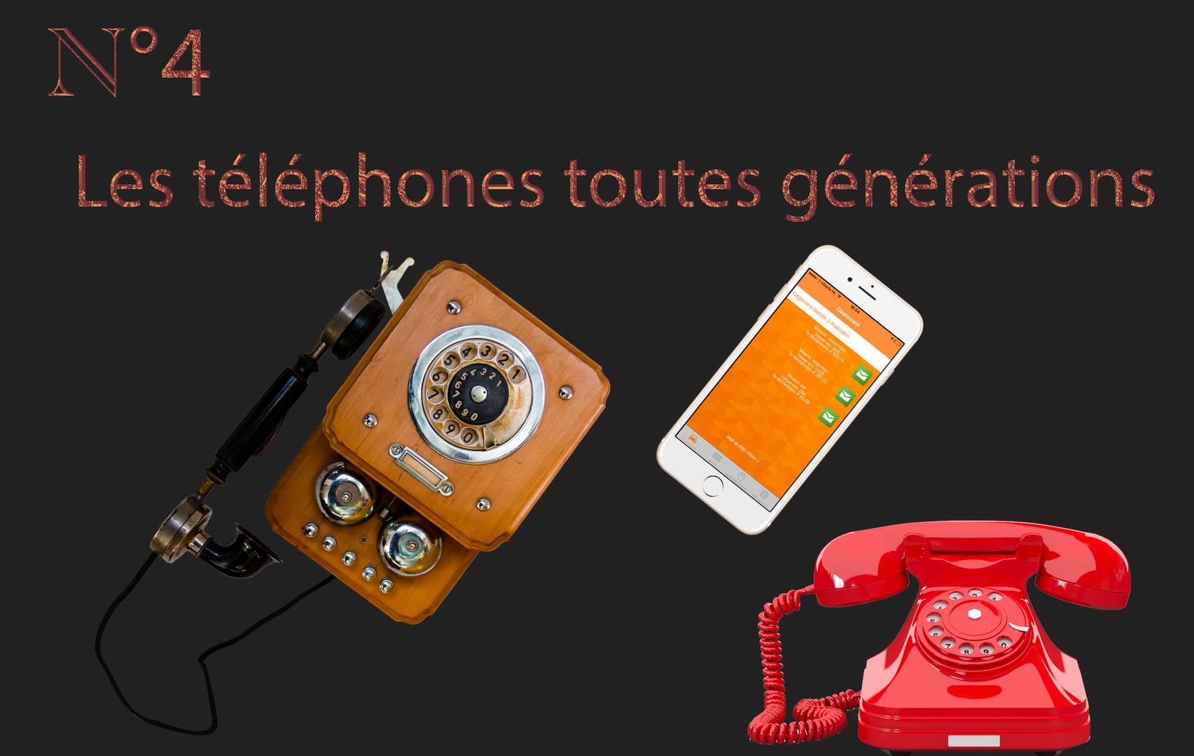  Les téléphones toutes génération