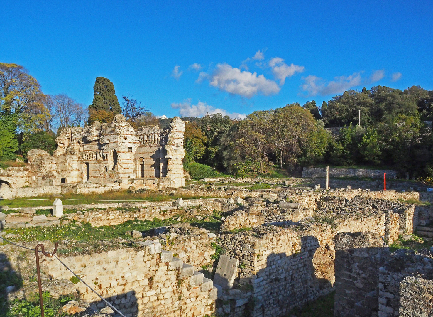 Les Thermes du nord  -  site archéologique de Cimiez