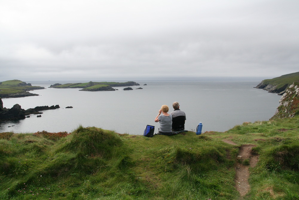 les touristes de l'ïle Valentia