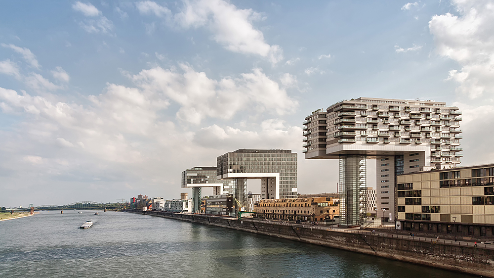 Les trois immeubles en forme de grue de Cologne