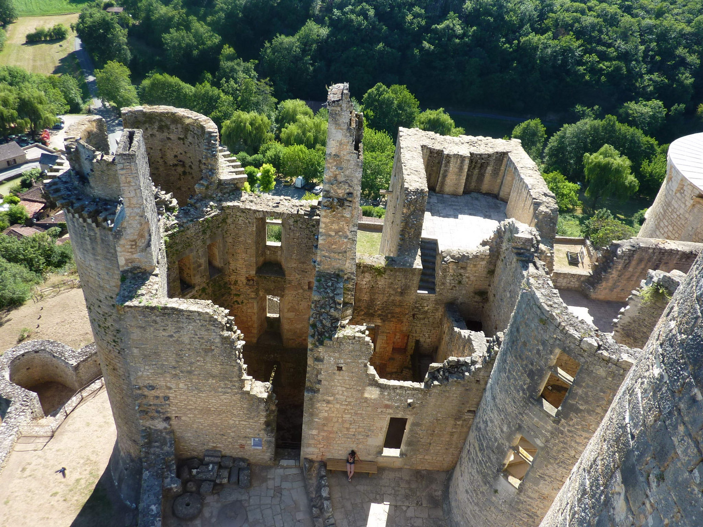 Les vestiges du château....