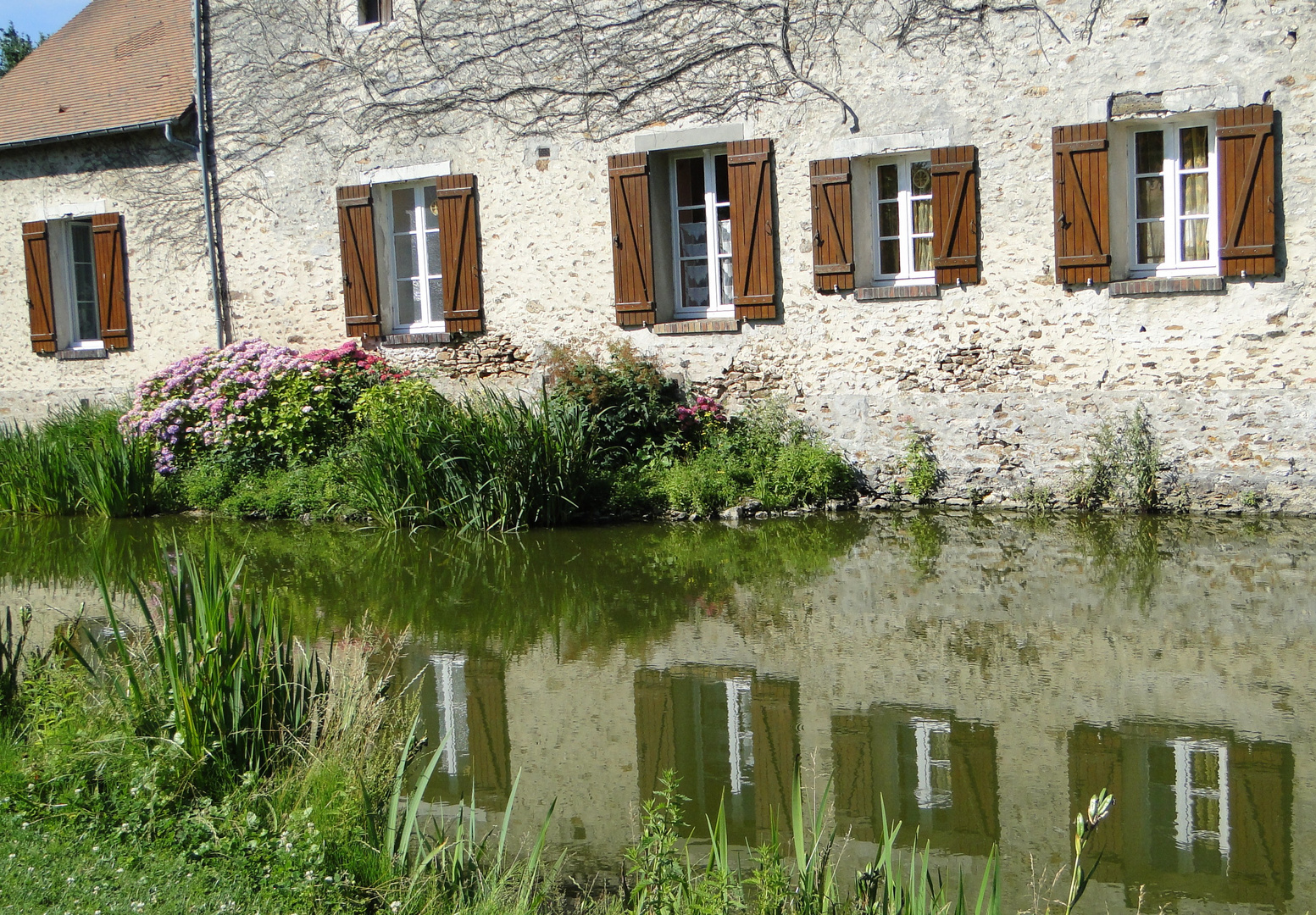 Les volets dans l'eau