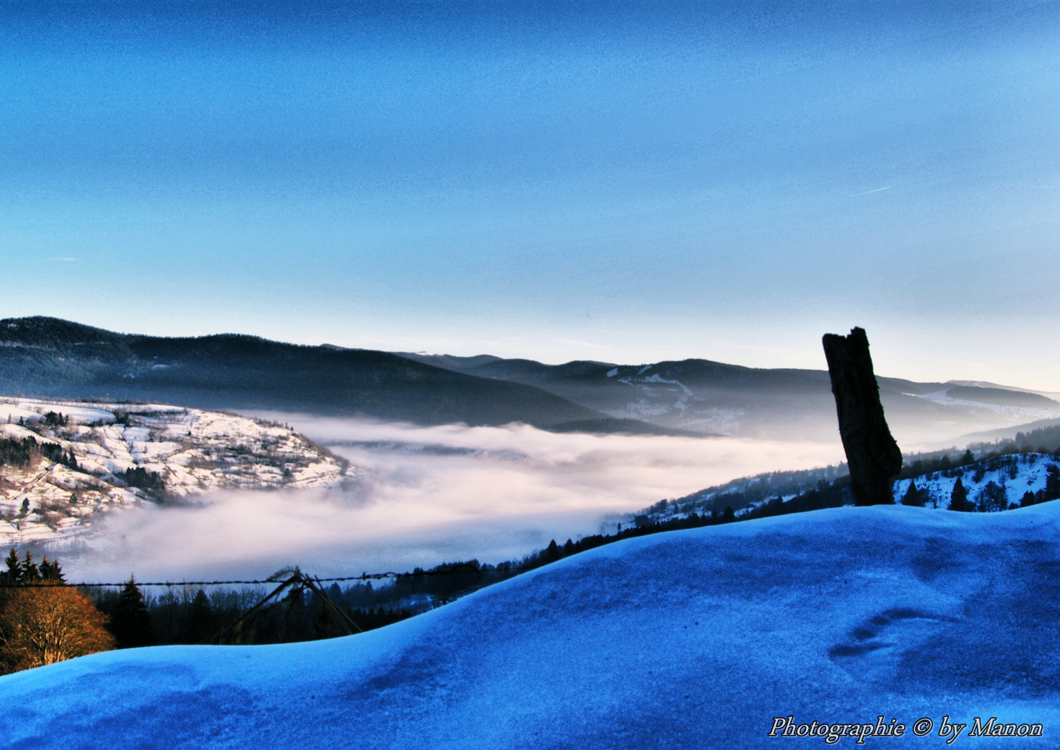 Les vosges sous la neige