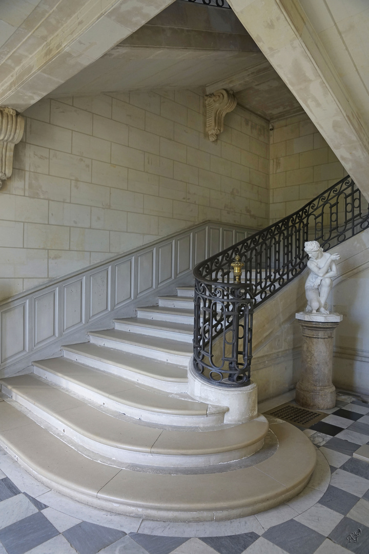 L'escalier au chateau de Valençay