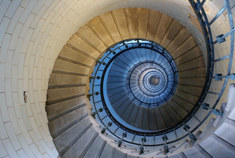 L'escalier du phare d'Eckmühl