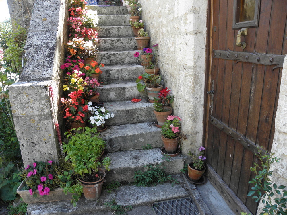 l'escalier fleuri