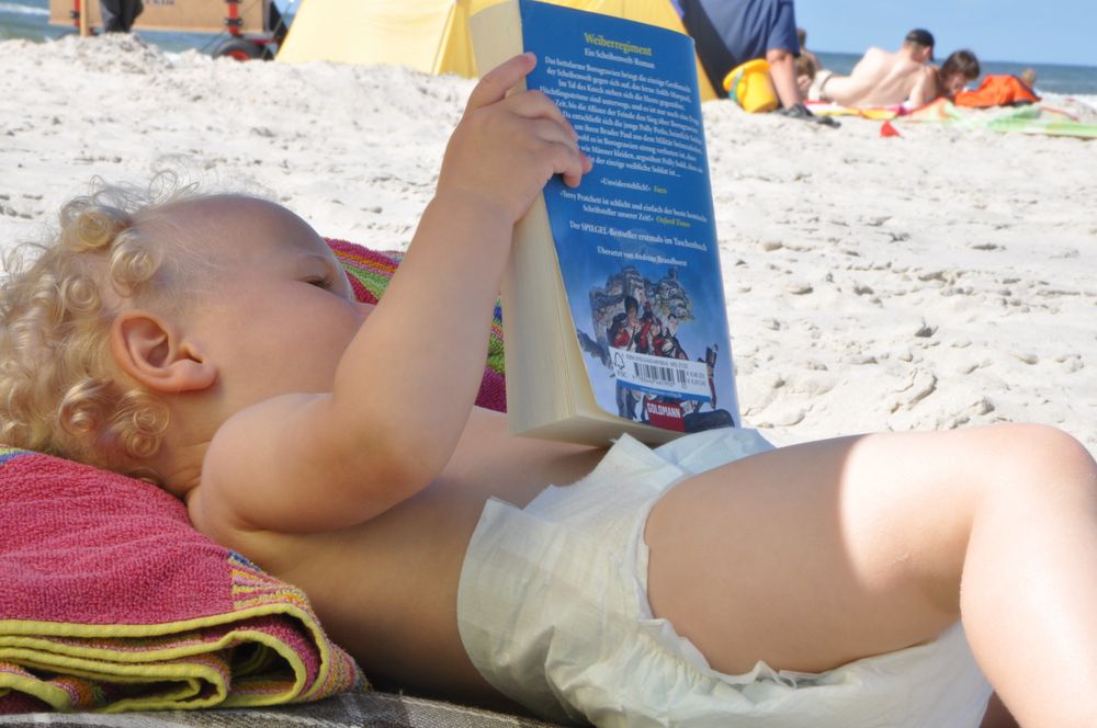 Lesen am Strand