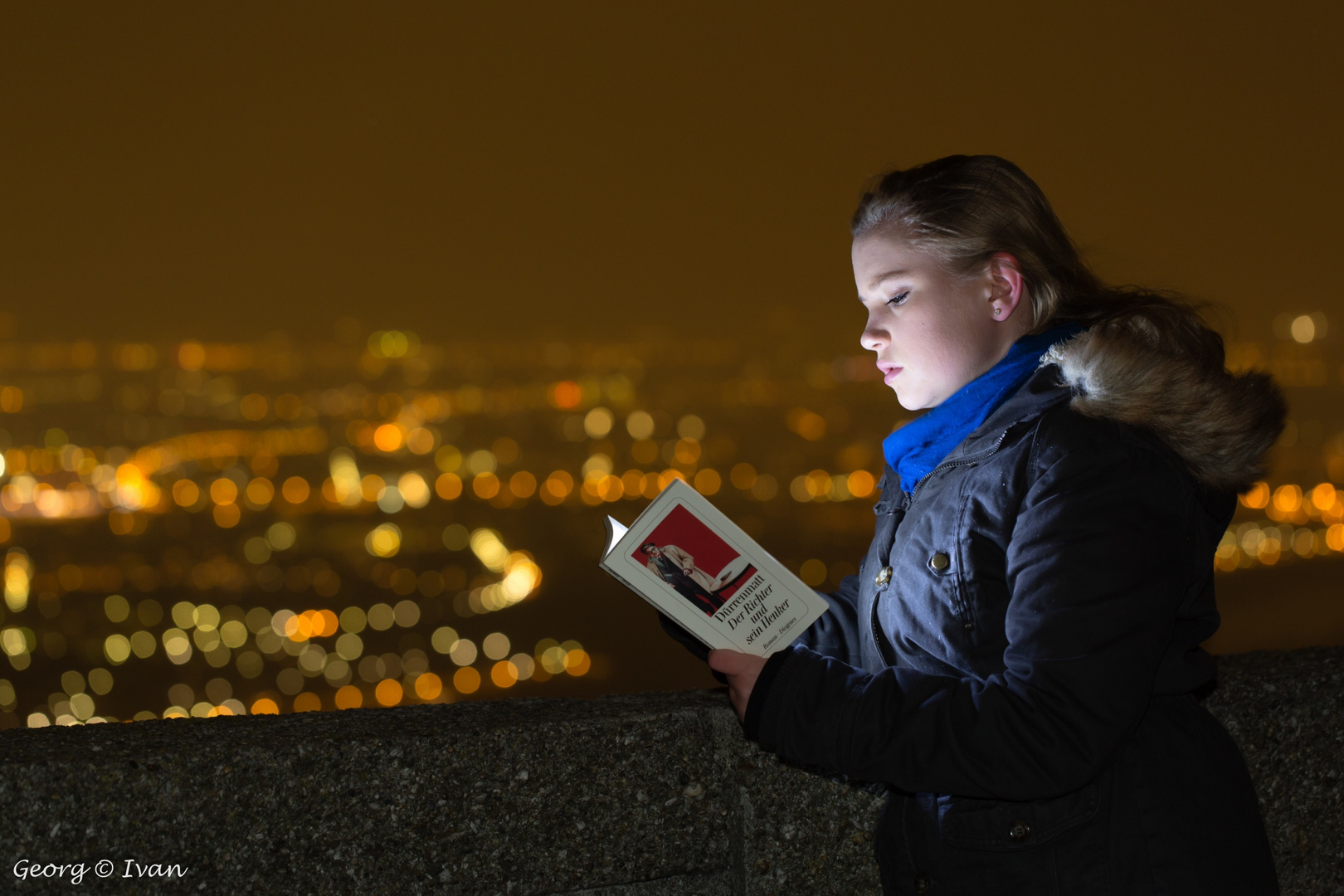 Lesen an einem ungewöhnlichen Ort.