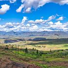 Lesotho -Blick vom Paradis-Pass
