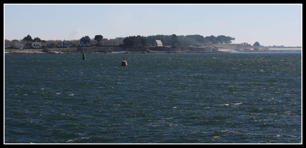 " L'estuaire de l'ODET ce matin vent force 4 à 5 "