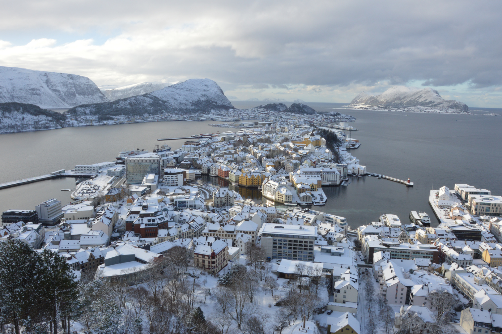 Ålesund im Winterkleid 