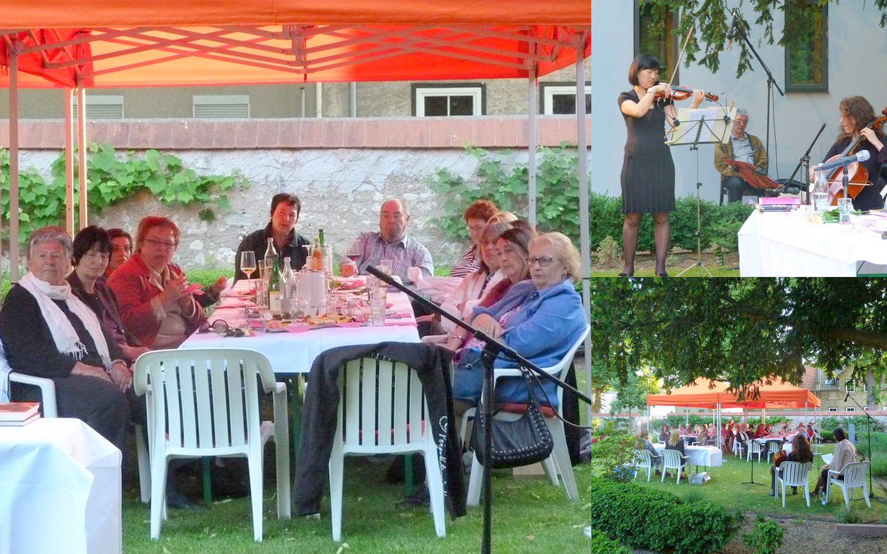 Lesung im Bürgergarten mit Musik