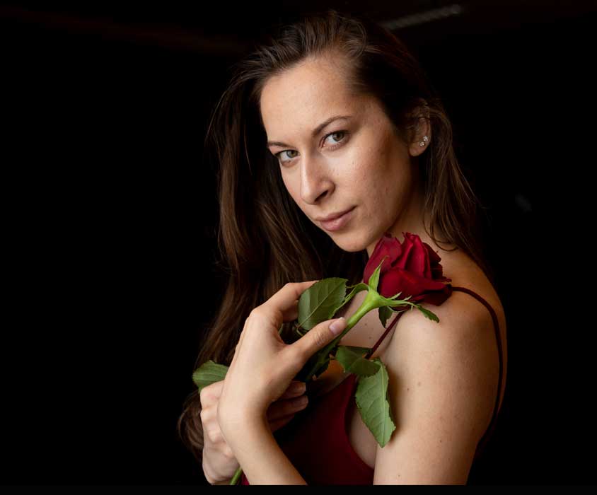 Lesya et la rose