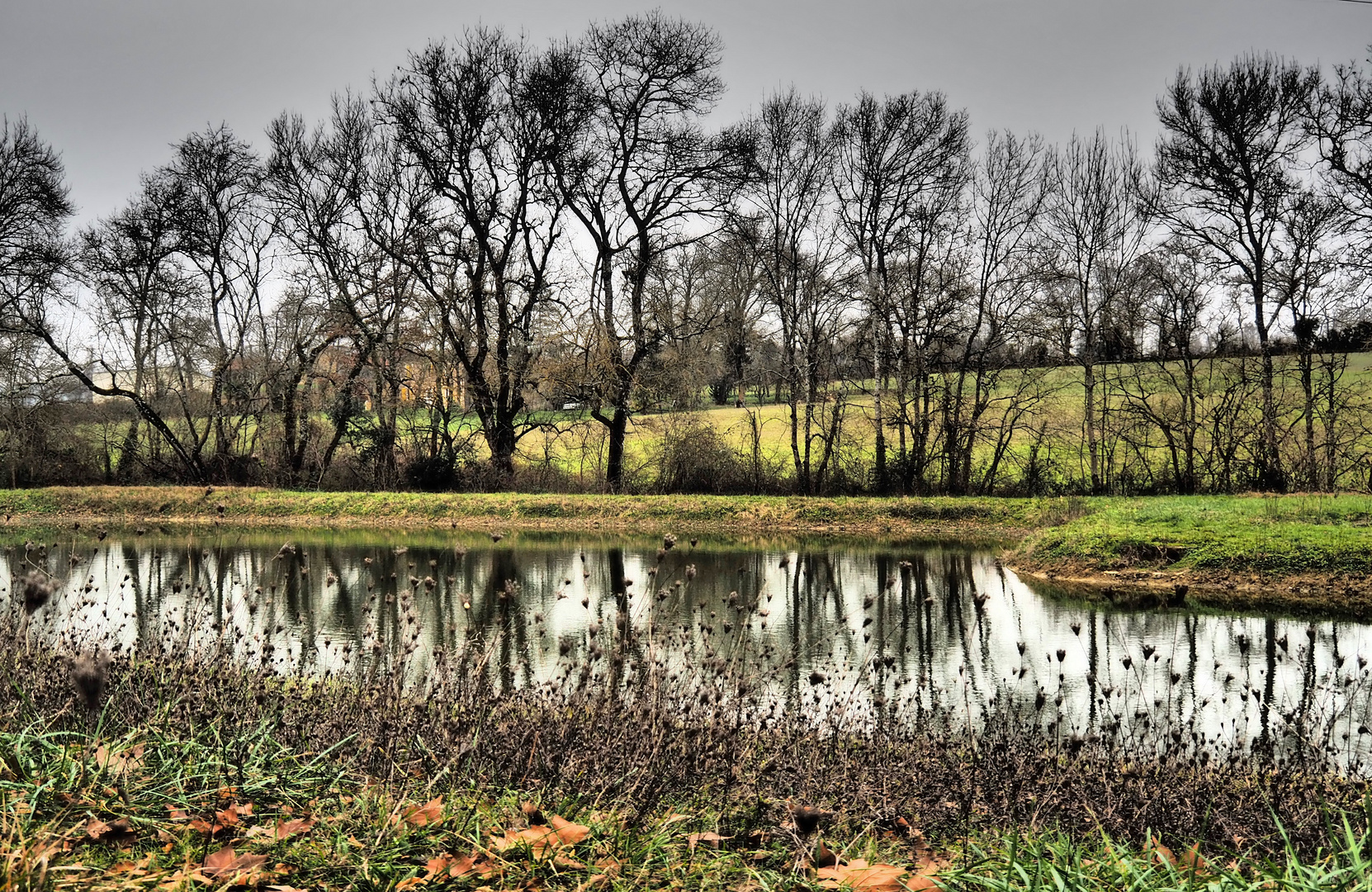 L’étang de Barada en hiver