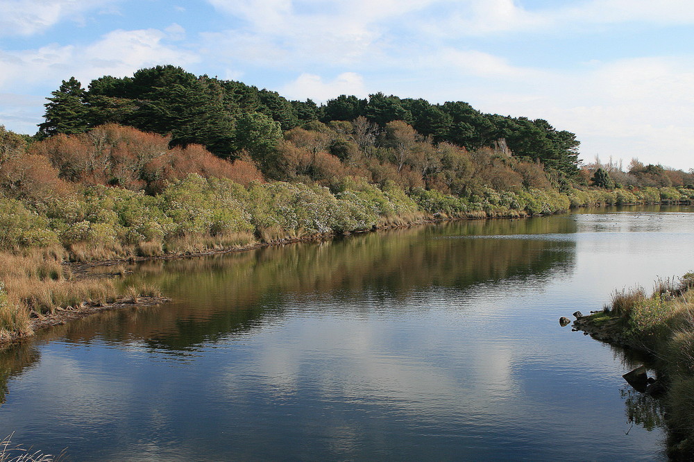 l'étang de Kerver à Arzon (Morbihan)