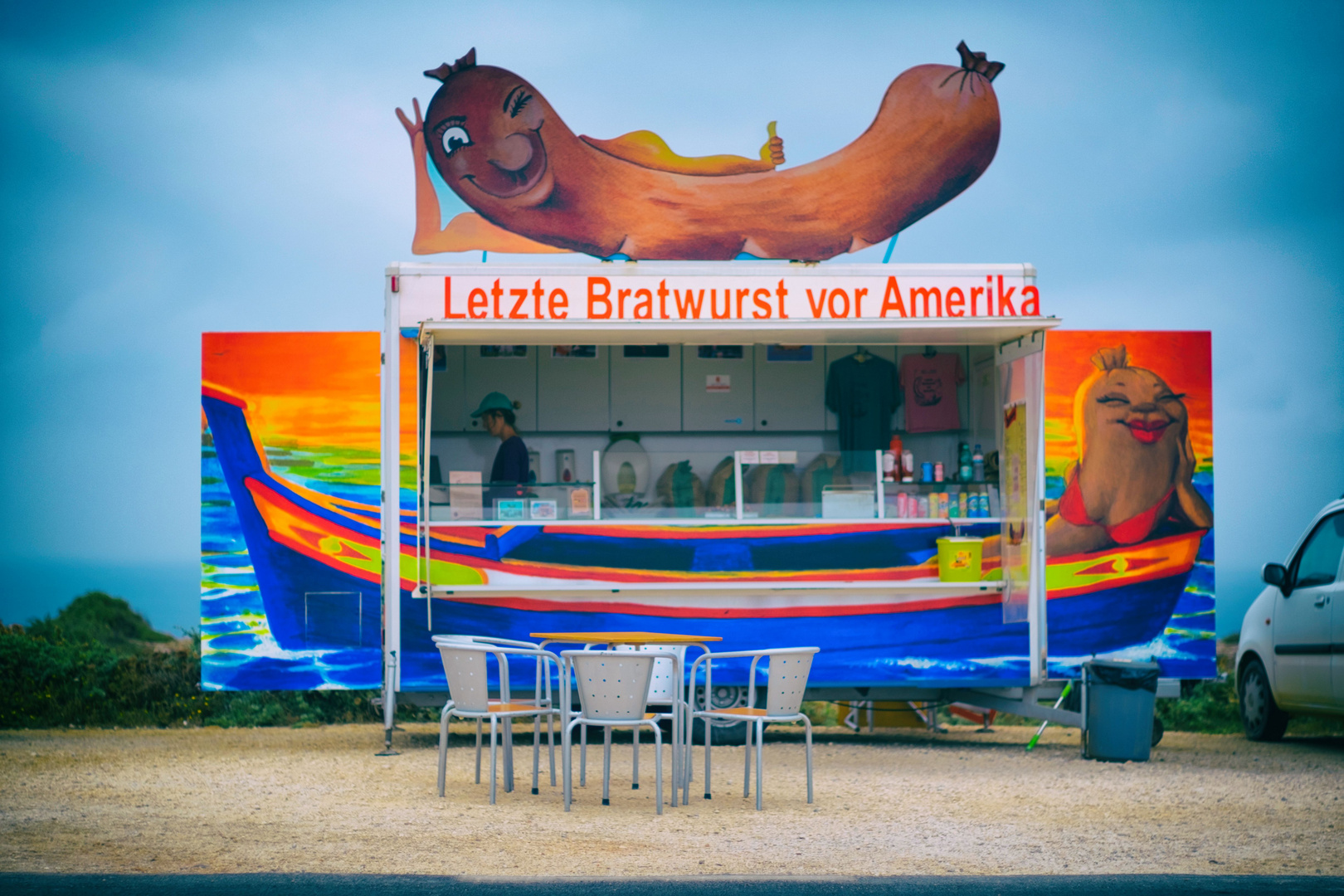 Letze Bratwurst vor Amerika°