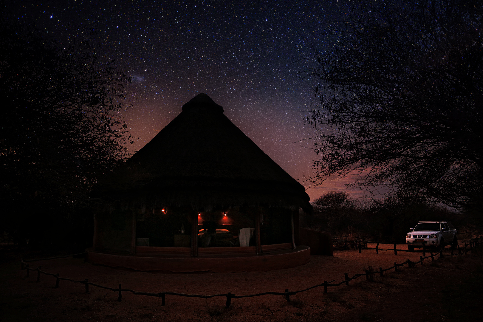 Letzer Abend in Namibia -Okonjima AfriCat Bush Camp