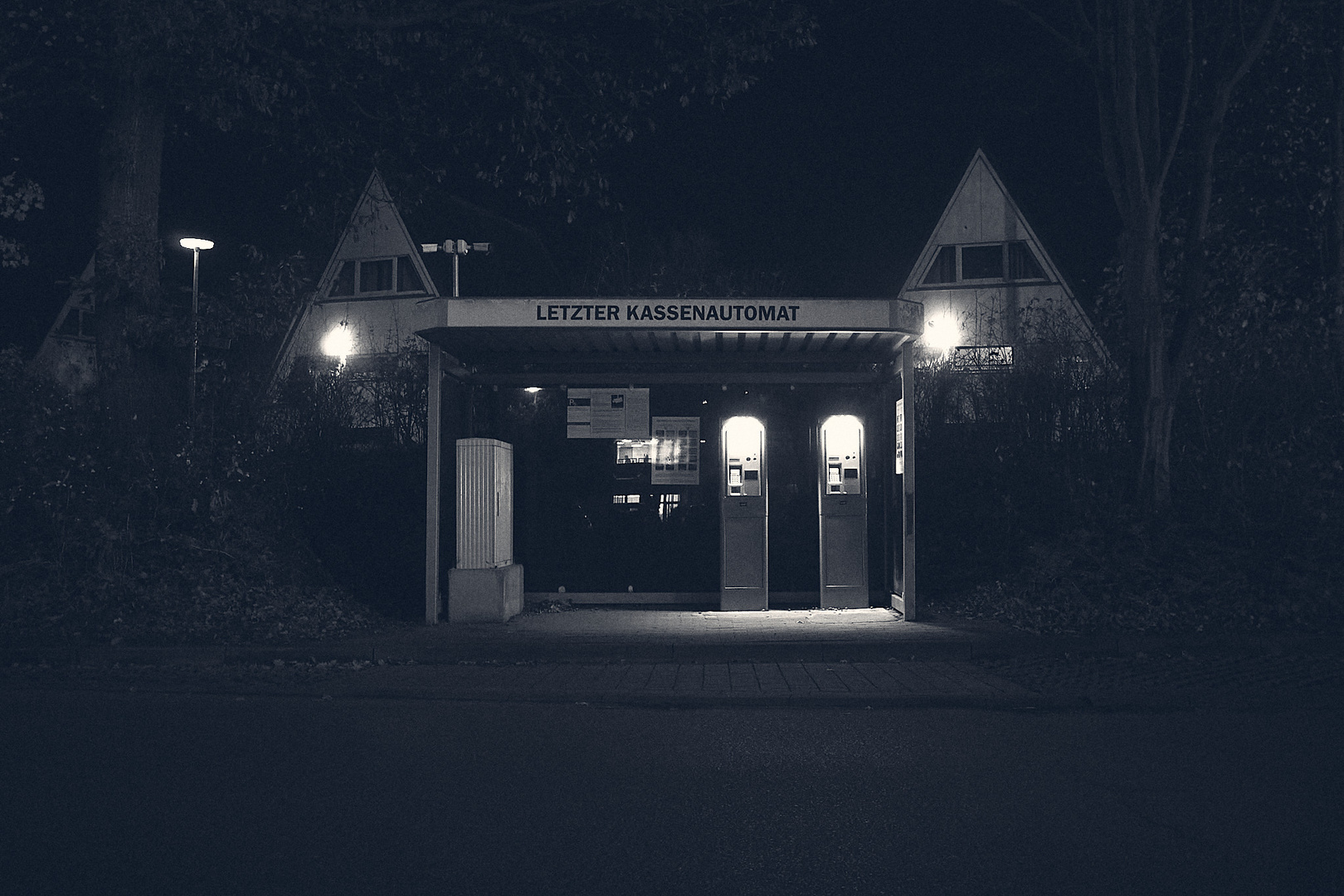 Letzer Kassenautomat.