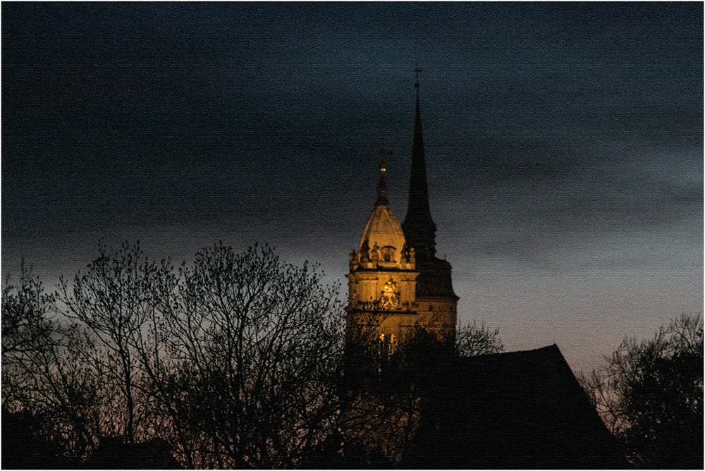 Letzes Licht auf den Reichenturm.......