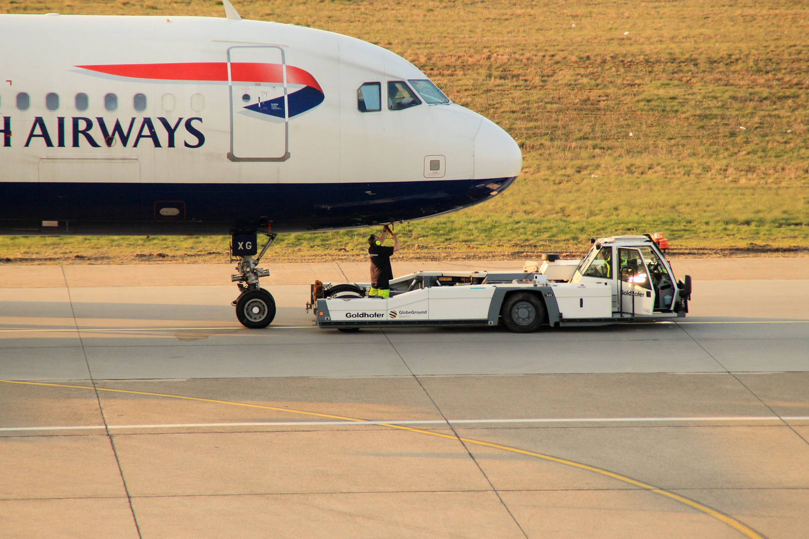 Letzte Arbeiten vor dem Abflug