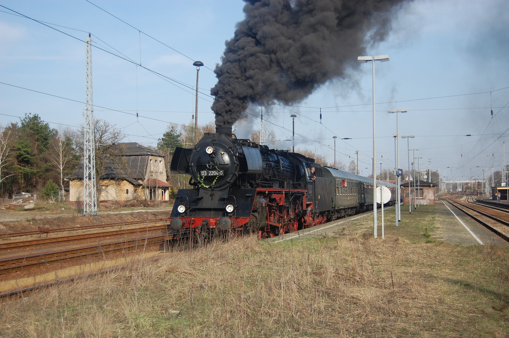 Letzte Betriebsfahrt der BR 03 2204-0.