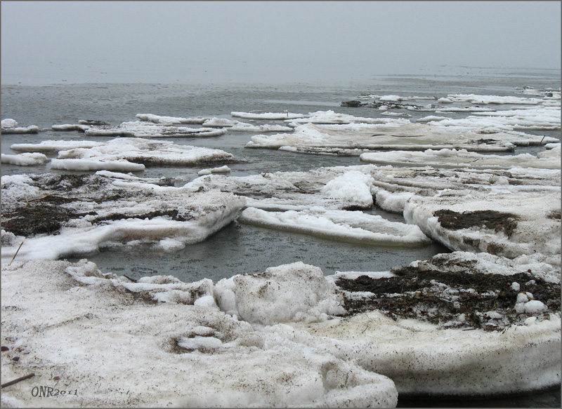 letzte Eisschollen auf Usedom