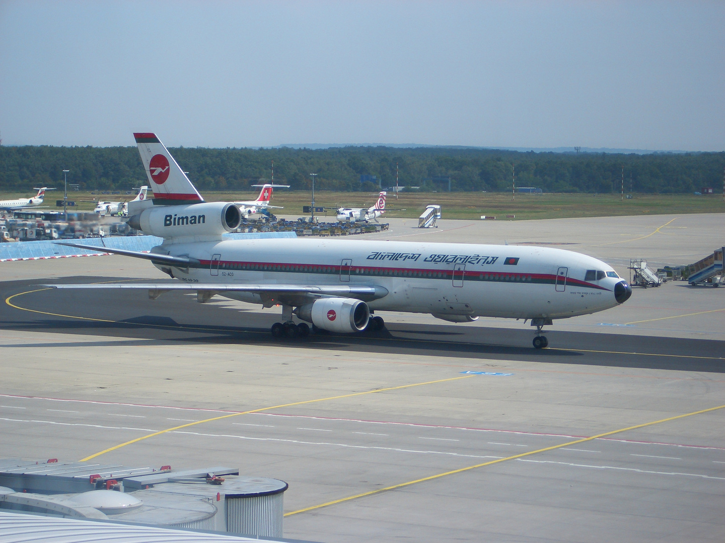 Letzte Landung der Biman Bangladesh Air in Frankfurt/Main