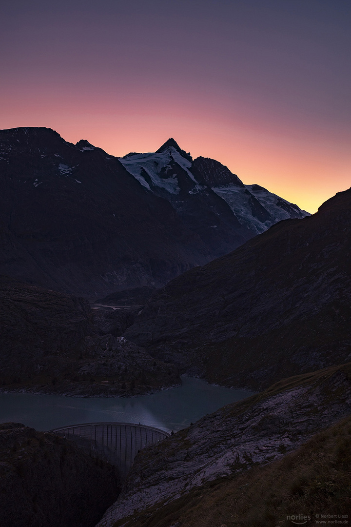 Letzte Licht am Großglockner