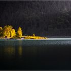 letzte Lichtstrahlen am Eibsee