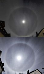 Letzte Nacht  : Mond Halo 