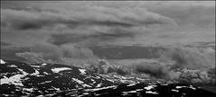 letzte Schneefelder in Lappland