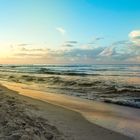 letzte Sonne am Strand