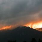 Letzte Sonnenlicht über dem Jura