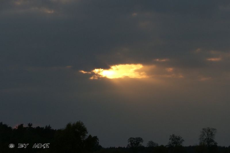 Letzte Sonnenstrahlen ...