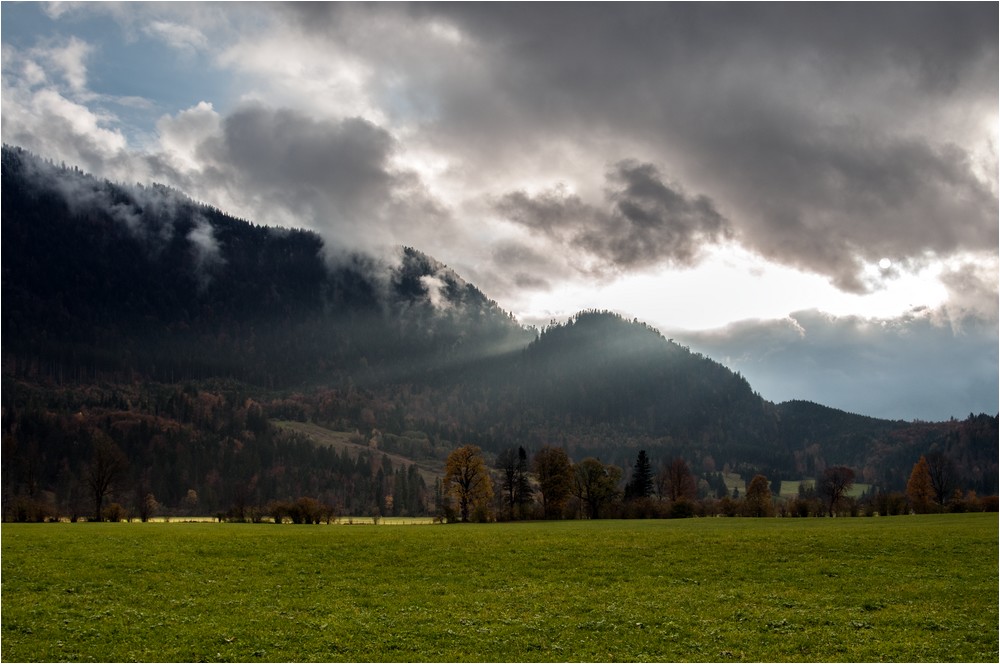 Letzte Sonnenstrahlen ...