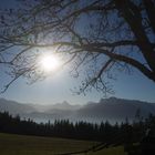 letzte Sonnenstrahlen am Gaissberg bei Salzburg