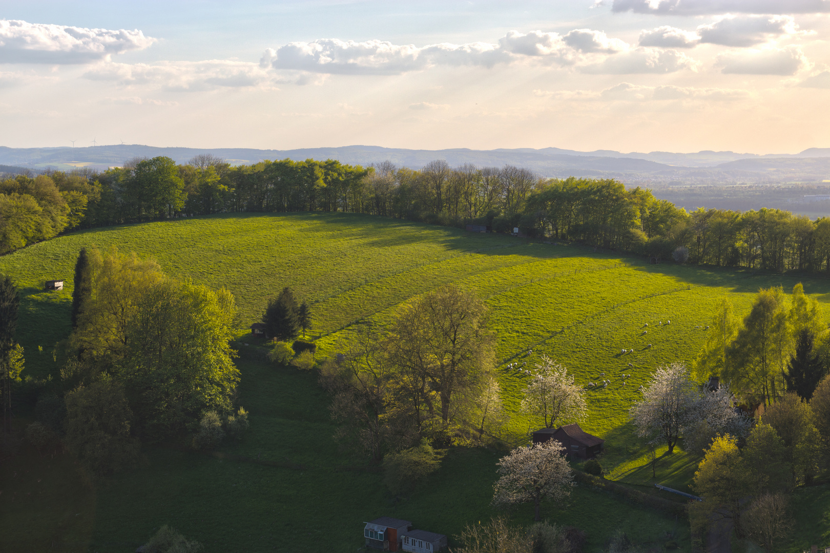 letzte Sonnenstrahlen an der Schaumburg