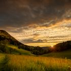 Letzte Sonnenstrahlen auf dem Schinboden