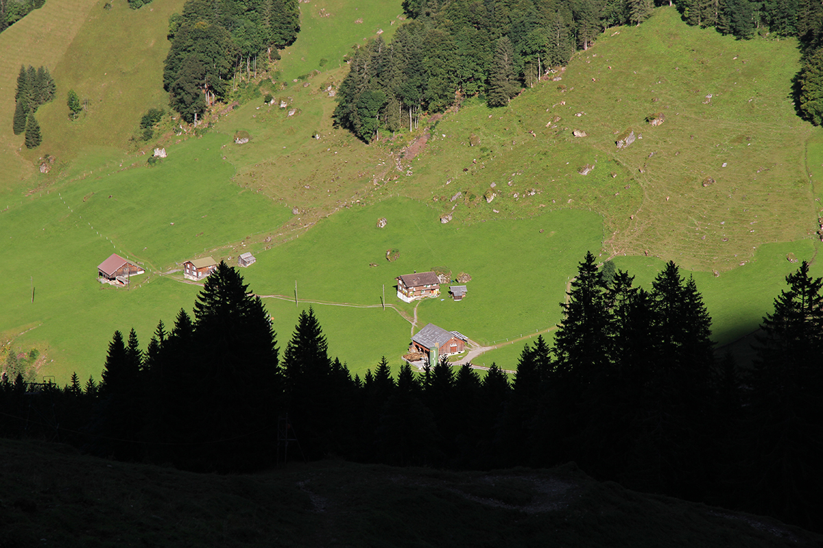 Letzte Sonnenstrahlen im Chlital