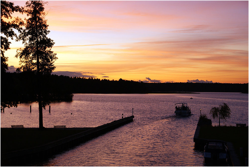 Letzte Sonnenstrahlen in Rheinsberg