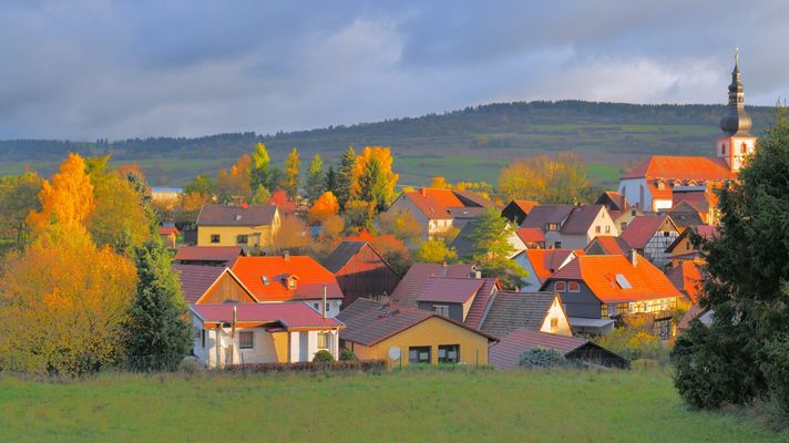 letzte Sonnenstrahlen vor dem Regen