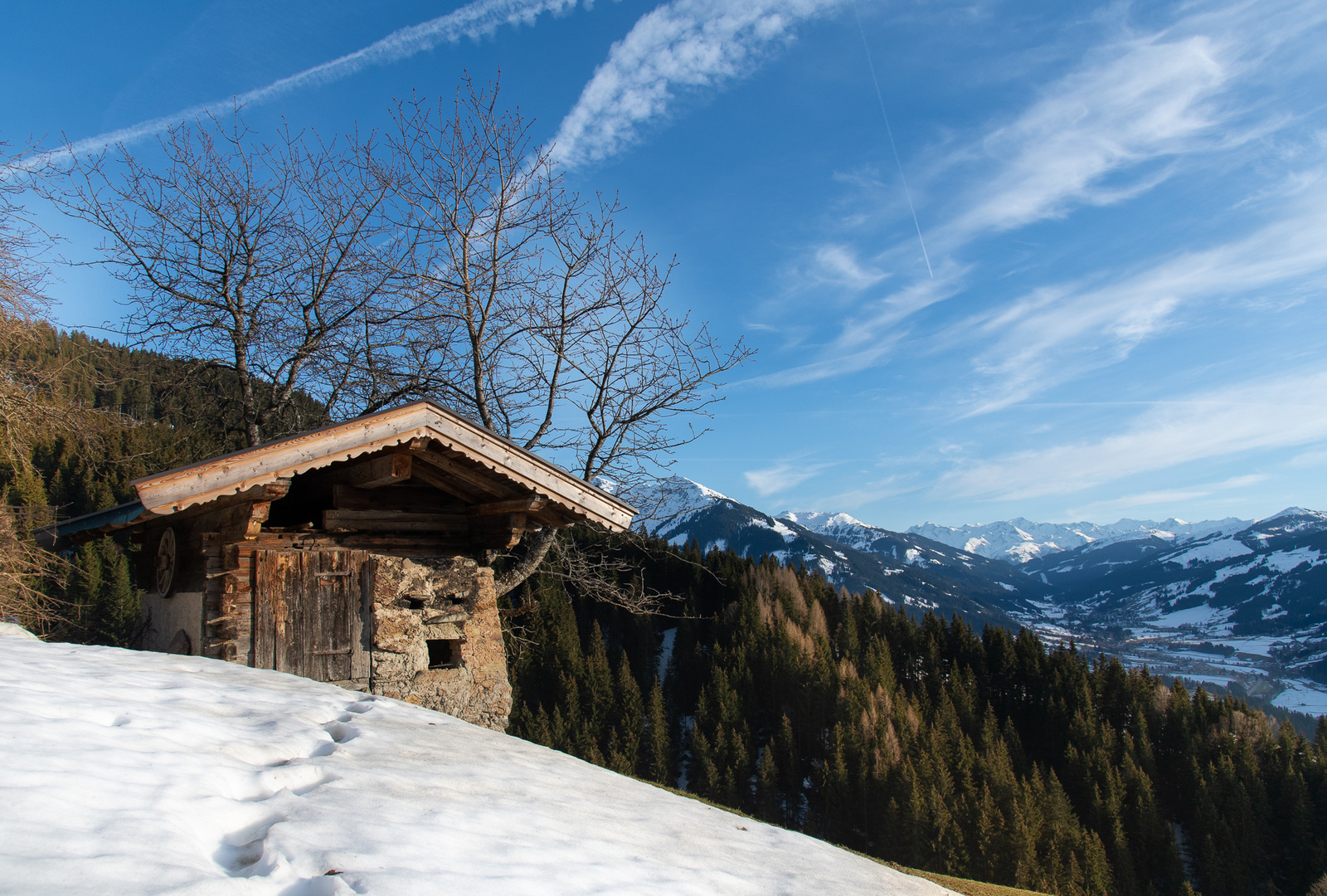 Letzte Spuren im Schnee