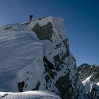 Letzten Höhenmeter vom Schidepot zum Festkogel Gipfel