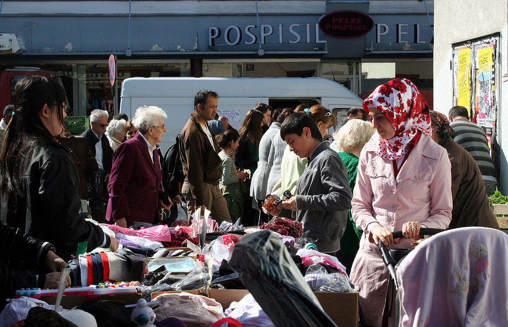 Letzten Samstag auf dem Viktor-Adler-Markt