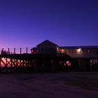 Letzter Abend der Saison für die Strandhütte in St Peter Ording